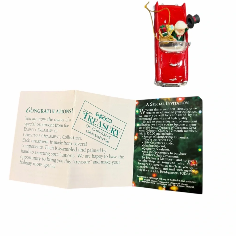 Enesco Treasury Ford Thunderbird “T-Bird” Ornament 1995‎ Limited Edition